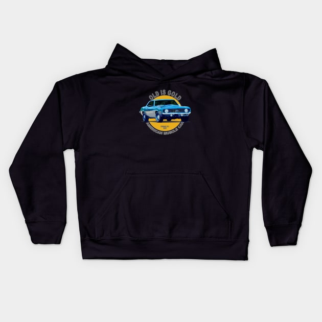 Camaro ZL1 American Muscle Car 60s 70s Old is Gold Kids Hoodie by Jose Luiz Filho